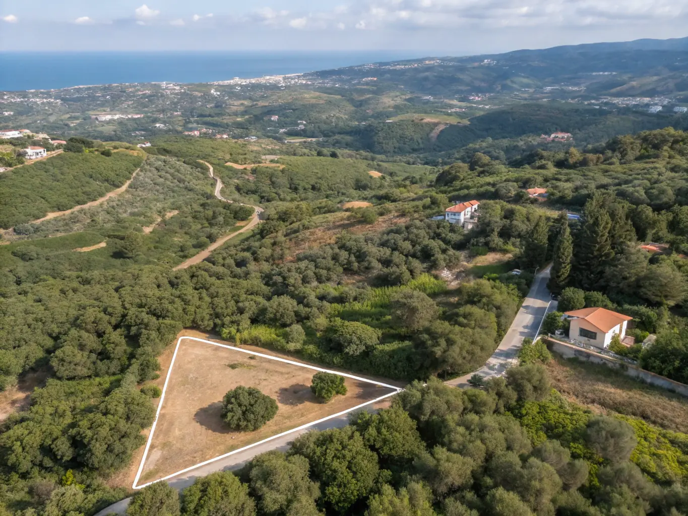 A vast plot of land in a scenic area of Cyprus, highlighting the investment opportunities available through BuildMore Offshore. The image should emphasize the potential for development and growth.